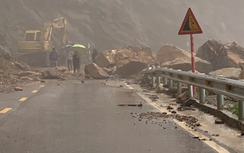 Quốc lộ 8A lên cửa khẩu Cầu Treo thông tuyến sau sự cố sạt lở