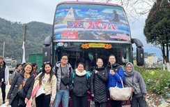 Du khách quốc tế hào hứng du xuân Sapa