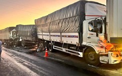 Tai nạn liên hoàn 4 ô tô trên cao tốc Phan Thiết - Vĩnh Hảo, một tài xế tử vong