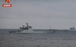 Trung Quốc triển khai tàu đổ bộ tập trận trên Biển Đông