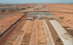 Ngắm đường băng sân bay Long Thành sau hơn 7 tháng thi công