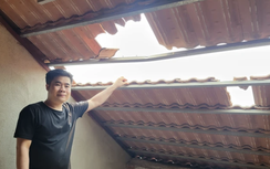 Nổ mìn khai thác đá khiến hàng chục nhà dân bị vỡ ngói, thủng mái tôn