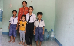 Cha mất vì tai nạn giao thông, các con lay lắt rau cháo qua ngày