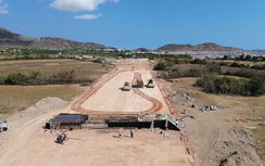 Tăng tốc thi công đường vành đai phía Bắc Ninh Thuận