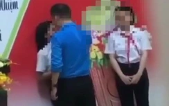 Xôn xao clip cán bộ trường ở Đà Nẵng vuốt tóc, túm cổ áo nữ sinh