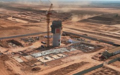 Tháp không lưu sân bay Long Thành xây đạt độ cao 63 mét