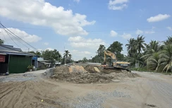 Giá cát thương mại tăng gần 50%, đường Vành đai phía Tây ở Cần Thơ gặp khó