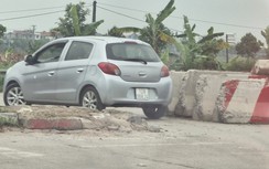 Doanh nghiệp tự dựng chướng ngại vật, thu hẹp làn quay xe tại Bắc Ninh