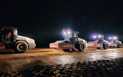 “Không ngủ” trên công trường cao tốc Khánh Hòa - Buôn Ma Thuột