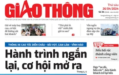 Tin mới nhất, hay nhất trên Báo Giao thông ngày 26/4/2024
