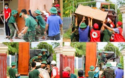 Bộ đội giúp dân tháo dỡ nhà, gấp rút giao mặt bằng cao tốc Vạn Ninh - Cam Lộ