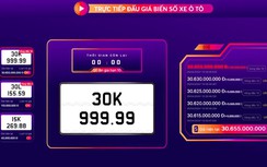 Biển số 30K-999.99 trúng đấu giá hơn 30 tỷ sau khi bị bỏ cọc