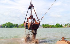 Mỏ cát đầu tiên ở Vĩnh Long phục vụ cao tốc Cần Thơ-Cà Mau bắt đầu khai thác