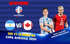 Soi tỷ lệ Argentina vs Canada (7h ngày 21/6), bảng A Copa America 2024