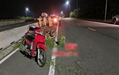 Tai nạn xe máy trên đường 14 làn, một người chết, một người bị thương