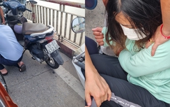 CSGT kịp thời ngăn người phụ nữ định nhảy cầu Chương Dương tự tử