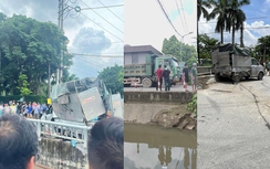 Hiện trường vụ tai nạn khiến 4 người tử vong ở Hà Nội