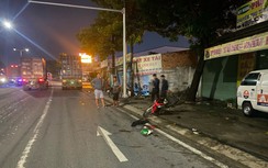 Xe container lấn làn xe máy, cán tử vong một người