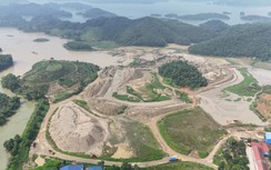 Xe quá tải phục vụ nạo vét lòng hồ Núi Cốc, Thái Nguyên