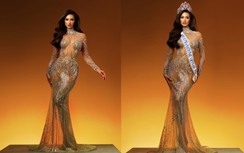 Lydie Vũ diện đầm dạ hội nào trong đêm Chung kết Miss Supranational 2024?