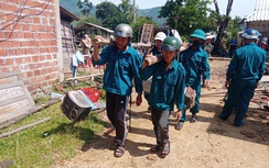 Mưa lớn làm sập nhà dân ở Quảng Ngãi