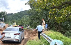 Thông xe đèo nối Bình Thuận và Lâm Đồng sau nhiều giờ ùn tắc vì sạt lở