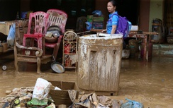 Thị trấn Phố Ràng ở Lào Cai ngổn ngang sau lũ