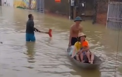 Nước sông Thương tràn đê, cô lập hơn 2.000 hộ dân tại Bắc Giang