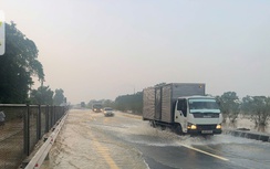 Nước lũ tràn lên cao tốc, quốc lộ 3, CSGT khuyến cáo lộ trình an toàn Thái Nguyên - Hà Nội