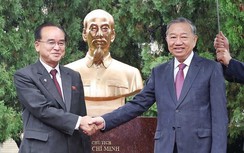 Tổng Bí thư Tô Lâm dự Lễ khánh thành tượng Chủ tịch Hồ Chí Minh tại Triều Tiên