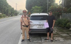 Xử phạt tài xế ô tô đi ngược chiều trên cao tốc Tuyên Quang - Phú Thọ