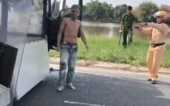 Khống chế kẻ "ngáo đá" lái xe tải gây náo loạn ở Tây Ninh