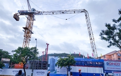 Đà Nẵng: Gãy cần cẩu tại dự án chung cư 25 tầng HIYORI Aqua Tower