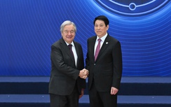 Chủ tịch nước Lương Cường đón lãnh đạo các nước và tổ chức dự lễ mở ký Công ước Hà Nội