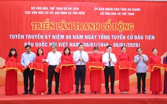 Bộ Văn hóa, Thể thao và Du lịch khai mạc triển lãm tranh cổ động tấm lớn tại An Giang