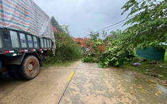 Quảng Ngãi: Sạt lở núi vùi nhà dân trên đường Đông Trường Sơn, giao thông tắc nghẽn