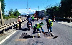 Huế: Tăng tốc sửa chữa mặt đường quốc lộ 1, đảm bảo giao thông