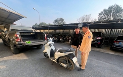 Tìm được xe mô tô bị mất trộm từ một vụ vi phạm giao thông tại Ninh Bình