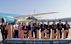 Vietnam Airlines thực hiện chuyến bay chở khách đầu tiên tại sân bay Long Thành