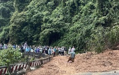 Lâm Đồng: Tạm dừng lưu thông qua đèo Ngoạn Mục do phát sinh điểm sạt lở mới