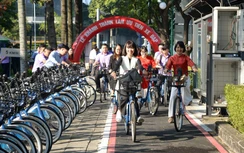 TP.HCM khánh thành làn đường ưu tiên xe đạp dài gần 6km trên đại lộ Mai Chí Thọ