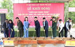 Huế: Khởi công xây dựng nhà ở cho người dân bị thiệt hại do mưa lụt tàn phá