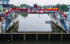 Vận hành cống ngăn triều gần 240 tỷ đồng chống ngập phía Tây TP.HCM