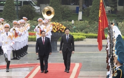 Thủ tướng Phạm Minh Chính chủ trì lễ đón chính thức Thủ tướng Singapore Lawrence Wong