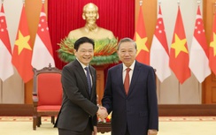 Tổng Bí thư Tô Lâm tiếp Thủ tướng Cộng hòa Singapore Lawrence Wong