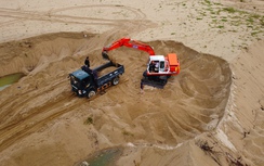 Quảng Ngãi gắn định vị để quản lý phương tiện khai thác, vận chuyển cát