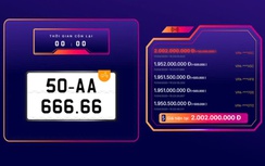 Thêm một biển số xe máy ngũ quý trúng đấu giá hơn 2 tỷ đồng