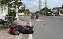 Xe máy va chạm xe container đi cùng chiều, người đàn ông tử vong