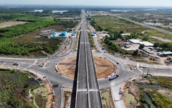 Diện mạo nhánh phía Đông cao tốc Bến Lức - Long Thành sắp thông xe kỹ thuật