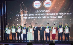 Vinh danh doanh nghiệp uy tín lĩnh vực bất động sản, xây dựng, vật liệu xây dựng